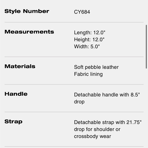 Coach Laurel Large Shoulder/Crossbody Bag - Picture 7 of 7